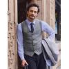imageCOOFANDY Mens Dress Shirts Long Sleeve Plaid Cotton Button Down Shirts Wrinkle Free Business Casual ShirtBlue Plaid