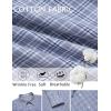 imageCOOFANDY Mens Dress Shirts Long Sleeve Plaid Cotton Button Down Shirts Wrinkle Free Business Casual ShirtGrey White Plaid