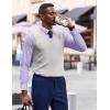imageCOOFANDY Mens Dress Shirts Long Sleeve Plaid Cotton Button Down Shirts Wrinkle Free Business Casual ShirtLight Purple Plaid