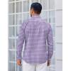 imageCOOFANDY Mens Dress Shirts Long Sleeve Plaid Cotton Button Down Shirts Wrinkle Free Business Casual ShirtWhite Red Plaid