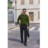 imageCOOFANDY Mens Dress Shirts Long Sleeve Regular Fit Formal Shirts Business Casual Button Down ShirtsArmy Green