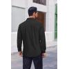 imageCOOFANDY Mens Dress Shirts Long Sleeve Regular Fit Formal Shirts Business Casual Button Down ShirtsBlack