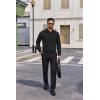 imageCOOFANDY Mens Dress Shirts Long Sleeve Regular Fit Formal Shirts Business Casual Button Down ShirtsBlack