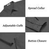imageCOOFANDY Mens Dress Shirts Long Sleeve Regular Fit Formal Shirts Business Casual Button Down ShirtsDark Grey