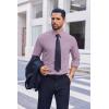 imageCOOFANDY Mens Dress Shirts Long Sleeve Regular Fit Formal Shirts Business Casual Button Down ShirtsLavender