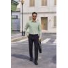imageCOOFANDY Mens Dress Shirts Long Sleeve Regular Fit Formal Shirts Business Casual Button Down ShirtsLight Green