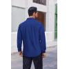 imageCOOFANDY Mens Dress Shirts Long Sleeve Regular Fit Formal Shirts Business Casual Button Down ShirtsRoyal Blue