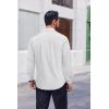 imageCOOFANDY Mens Dress Shirts Long Sleeve Regular Fit Formal Shirts Business Casual Button Down ShirtsWhite