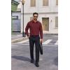 imageCOOFANDY Mens Dress Shirts Long Sleeve Regular Fit Formal Shirts Business Casual Button Down ShirtsWine Red