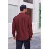 imageCOOFANDY Mens Dress Shirts Long Sleeve Regular Fit Formal Shirts Business Casual Button Down ShirtsWine Red