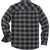 imageCOOFANDY Mens Flannel Shirts Long Sleeve Casual Plaid Shirt for Men Button Up Shirt Jackets with PocketBuffalo Black Gray