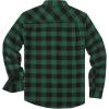 imageCOOFANDY Mens Flannel Shirts Long Sleeve Casual Plaid Shirt for Men Button Up Shirt Jackets with PocketBuffalo Black Green