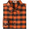 imageCOOFANDY Mens Flannel Shirts Long Sleeve Casual Plaid Shirt for Men Button Up Shirt Jackets with PocketBuffalo Black Orange