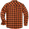 imageCOOFANDY Mens Flannel Shirts Long Sleeve Casual Plaid Shirt for Men Button Up Shirt Jackets with PocketBuffalo Black Orange