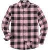 imageCOOFANDY Mens Flannel Shirts Long Sleeve Casual Plaid Shirt for Men Button Up Shirt Jackets with PocketBuffalo Black Pink