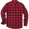 imageCOOFANDY Mens Flannel Shirts Long Sleeve Casual Plaid Shirt for Men Button Up Shirt Jackets with PocketBuffalo Black Red