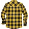 imageCOOFANDY Mens Flannel Shirts Long Sleeve Casual Plaid Shirt for Men Button Up Shirt Jackets with PocketBuffalo Black Yellow