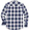 imageCOOFANDY Mens Flannel Shirts Long Sleeve Casual Plaid Shirt for Men Button Up Shirt Jackets with PocketBuffalo Blue White