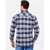 imageCOOFANDY Mens Flannel Shirts Long Sleeve Casual Plaid Shirt for Men Button Up Shirt Jackets with PocketPlaid  Navy White