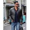 imageCOOFANDY Mens Henley Long Sleeve Shirts Casual Button TShirt Pullover Basic Tees with PocketA Navy Blue