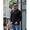 imageCOOFANDY Mens Henley Long Sleeve Shirts Casual Button TShirt Pullover Basic Tees with PocketBlack