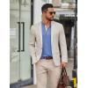 imageCOOFANDY Mens Henley Long Sleeve Shirts Casual Button TShirt Pullover Basic Tees with PocketBlue
