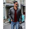 imageCOOFANDY Mens Henley Long Sleeve Shirts Casual Button TShirt Pullover Basic Tees with PocketWine Red