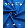 imageCOOFANDY Mens Henley Shirts Cotton Long Sleeve V Neck Button Basic Tees Plain Casual PulloverBlue