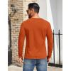 imageCOOFANDY Mens Henley Shirts Cotton Long Sleeve V Neck Button Basic Tees Plain Casual PulloverCaramel