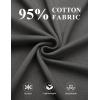 imageCOOFANDY Mens Henley Shirts Cotton Long Sleeve V Neck Button Basic Tees Plain Casual PulloverDark Grey
