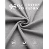imageCOOFANDY Mens Henley Shirts Cotton Long Sleeve V Neck Button Basic Tees Plain Casual PulloverLight Grey