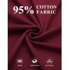 imageCOOFANDY Mens Henley Shirts Cotton Long Sleeve V Neck Button Basic Tees Plain Casual PulloverWine Red