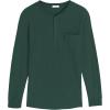 imageCOOFANDY Mens Henley Shirts Long Sleeve Basic Waffle Pique Pullover TShirt with PocketDark Green