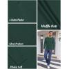 imageCOOFANDY Mens Henley Shirts Long Sleeve Basic Waffle Pique Pullover TShirt with PocketDark Green