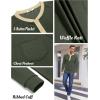 imageCOOFANDY Mens Henley Shirts Long Sleeve Basic Waffle Pique Pullover TShirt with PocketPat Army  Light Khaki