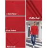 imageCOOFANDY Mens Henley Shirts Long Sleeve Basic Waffle Pique Pullover TShirt with PocketRed