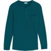 imageCOOFANDY Mens Henley Shirts Long Sleeve Basic Waffle Pique Pullover TShirt with PocketTeal Blue