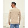 imageCOOFANDY Mens Henley Shirts Long Sleeve Casual Button V Neck TShirt Lightweight Fashion Pullover ShirtsHeather Khaki