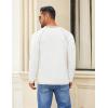 imageCOOFANDY Mens Henley Shirts Long Sleeve Casual Button V Neck TShirt Lightweight Fashion Pullover ShirtsWhite