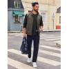 imageCOOFANDY Mens Henley Shirts Long Sleeve Casual Pullover Shirt Fashion Button TShirtBlack