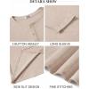 imageCOOFANDY Mens Henley Shirts Long Sleeve Casual Pullover Shirt Fashion Button TShirtKhaki