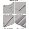 imageCOOFANDY Mens Henley Shirts Long Sleeve Casual Pullover Shirt Fashion Button TShirtLight Grey