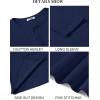 imageCOOFANDY Mens Henley Shirts Long Sleeve Casual Pullover Shirt Fashion Button TShirtNavy Blue
