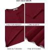 imageCOOFANDY Mens Henley Shirts Long Sleeve Casual Pullover Shirt Fashion Button TShirtWine Red