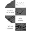 imageCOOFANDY Mens Henley Shirts Long Sleeve Lightweight Button TShirt Casual Basic Tee TopDark Grey