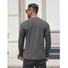 imageCOOFANDY Mens Henley Shirts Long Sleeve Lightweight Button TShirt Casual Basic Tee TopDark Grey