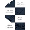 imageCOOFANDY Mens Henley Shirts Long Sleeve Lightweight Button TShirt Casual Basic Tee TopNavy Blue
