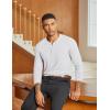 imageCOOFANDY Mens Henley Shirts Long Sleeve Lightweight Button TShirt Casual Basic Tee TopWhite