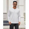 imageCOOFANDY Mens Henley Shirts Long Sleeve Lightweight Button TShirt Casual Basic Tee TopWhite