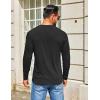 imageCOOFANDY Mens Henley Shirts Long Sleeve TShirt Lightweight Fashion Casual Pullover Tee ShirtBlack
